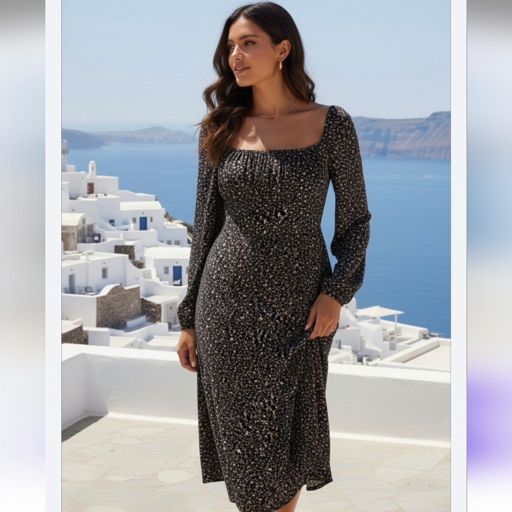 💖Pretty Little Thing Floral Long Sleeve Lightweight Dress
